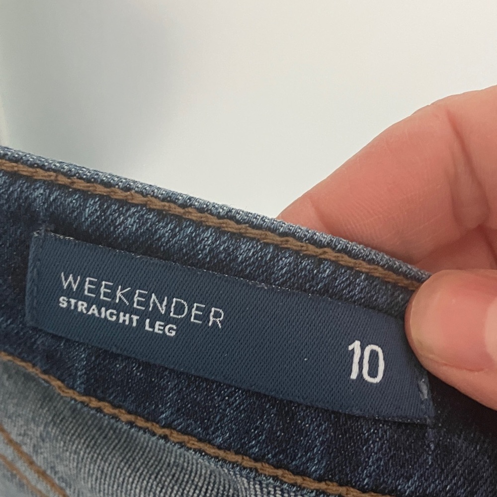 “J. Jill Denim Weekender Straight Leg Size 10 - Picture 6 of 7